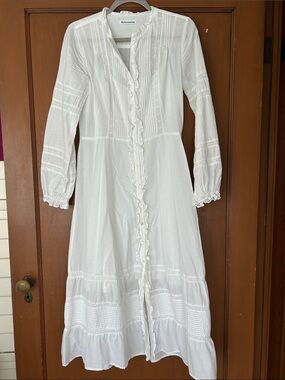 Reformation Long-Sleeve Lined Maxi Dress